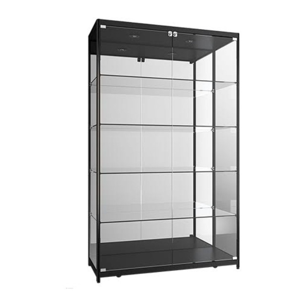 black-glass-display-cabinet-with-shelves