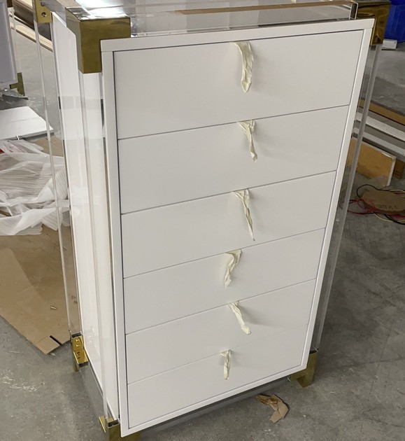 clear-acrylic-white-drawer-cabinet-gold-trim