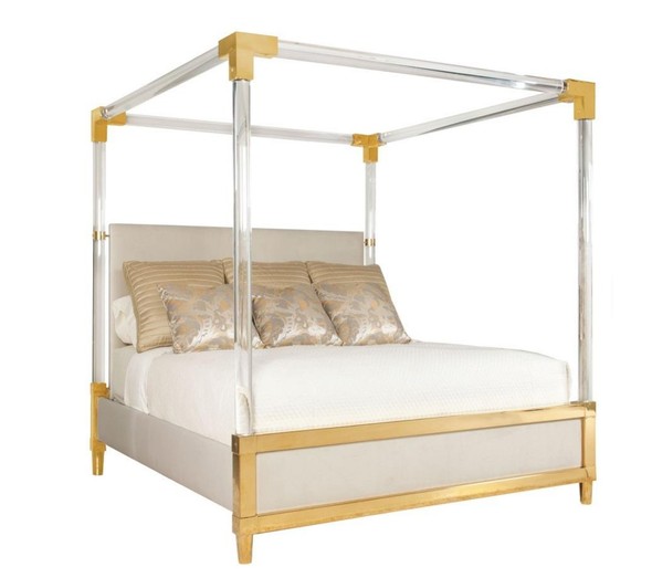 gold-clear-acrylic-canopy-bed