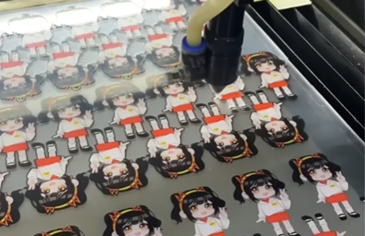 laser-cutting-custom-anime-acrylic-keychain-sheets