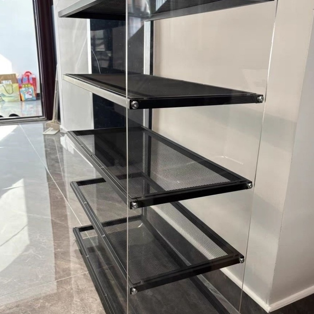 multi-tier-clear-acrylic-black-metal-frame-display-shelf-storage-rack