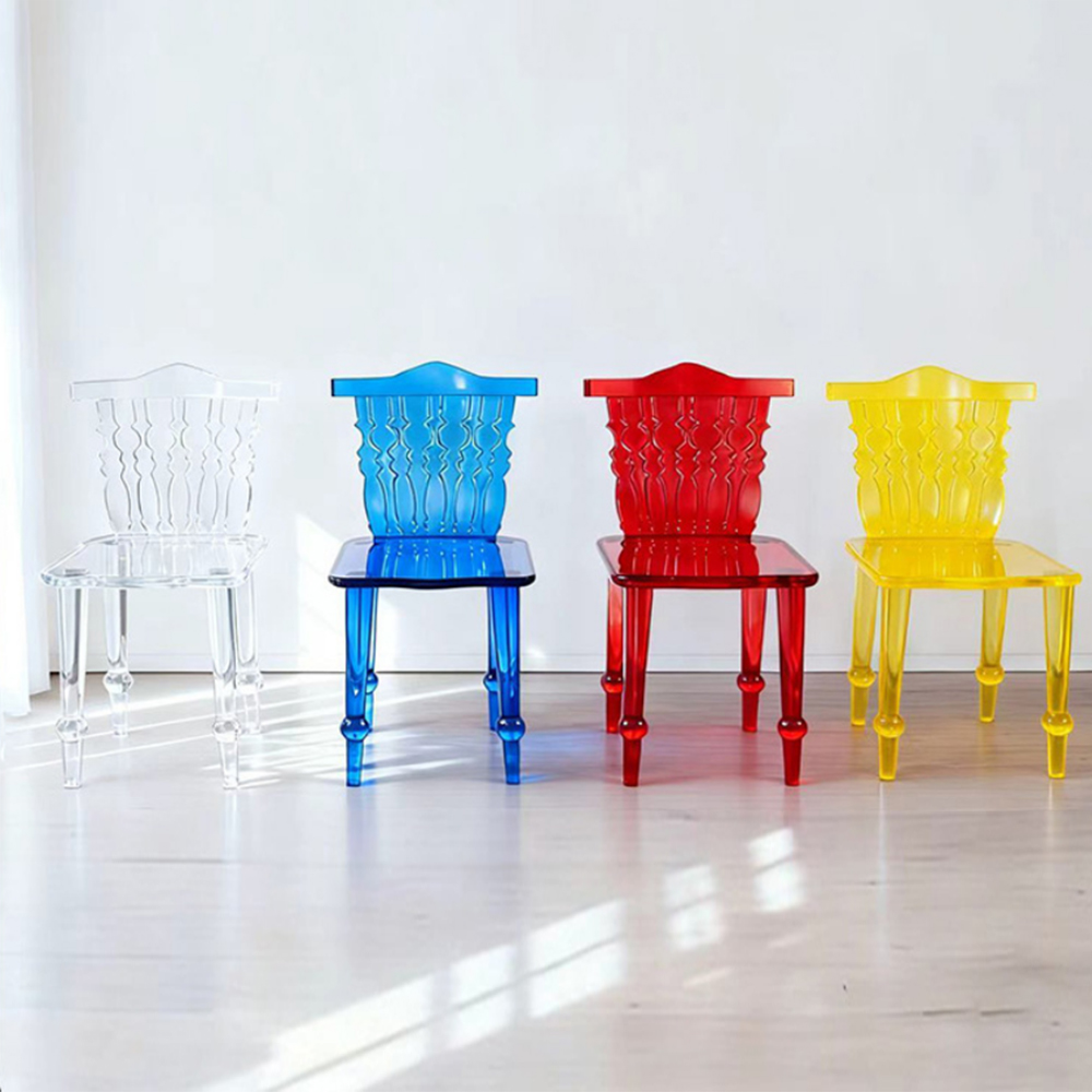 Acrylic Carved Chair