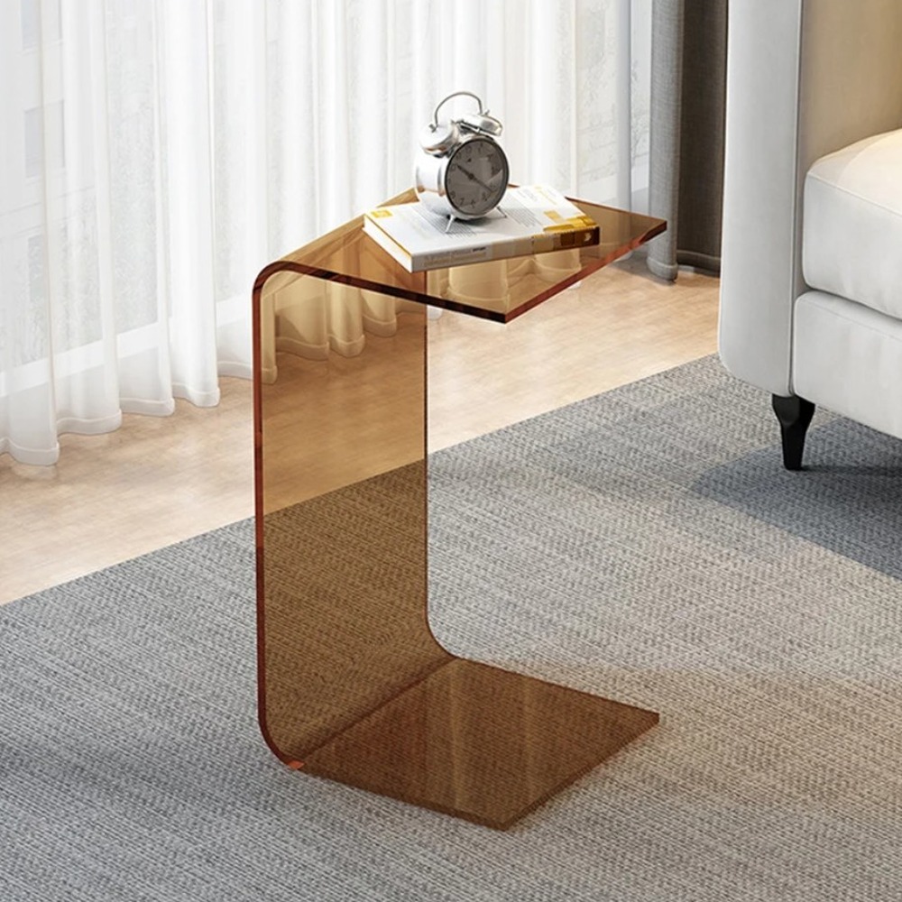 amber-acrylic-c-shaped-side-table