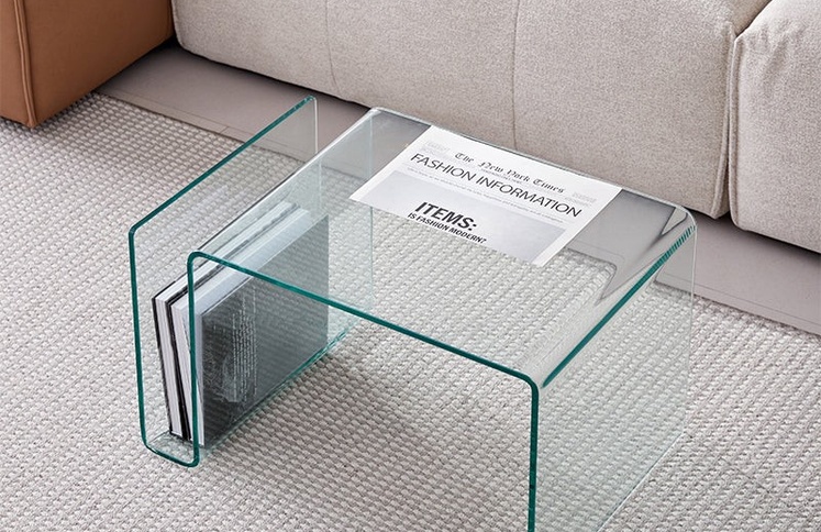 bent-glass-acrylic-side-table-magazine-holder-sofa
