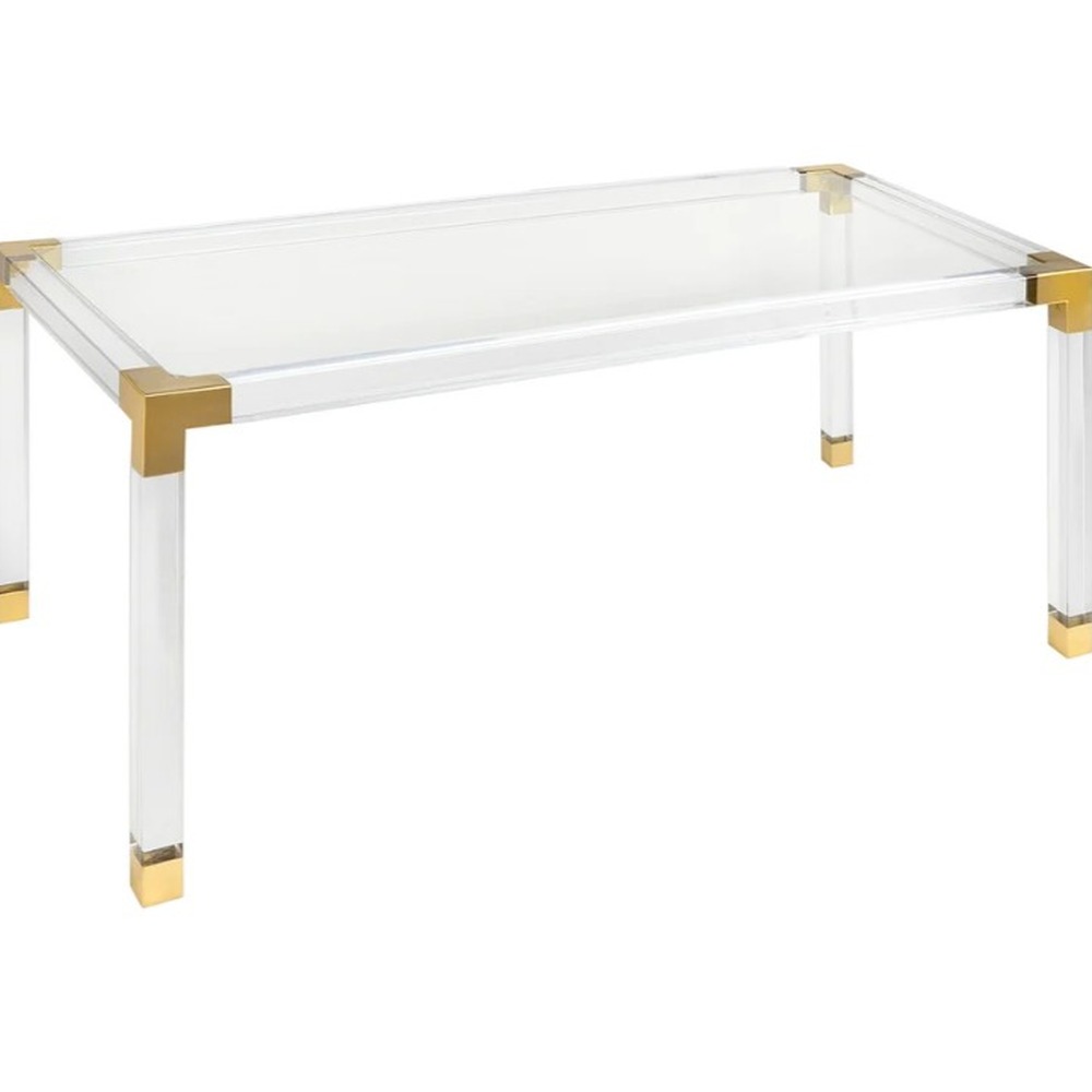 clear-acrylic-rectangular-coffee-table-gold-corners