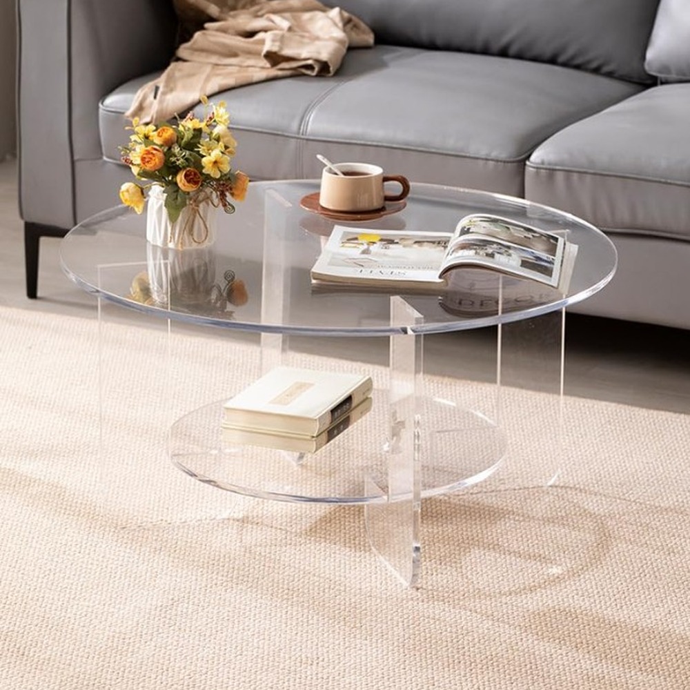 round-clear-acrylic-two-tier-coffee-table-living-room