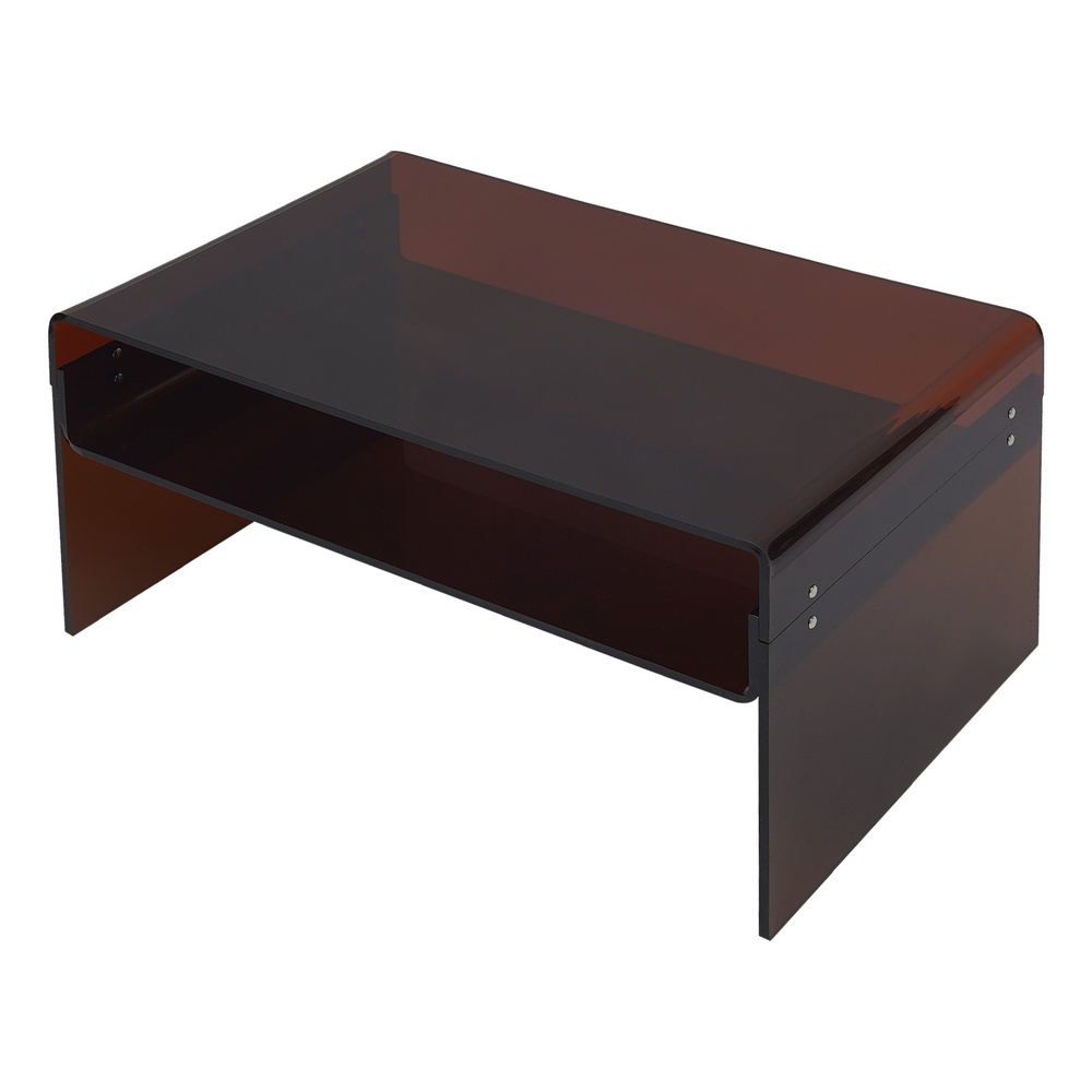 smoked-acrylic-2-tier-waterfall-coffee-table-lower-shelf