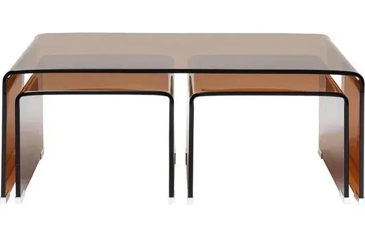 smoked-amber-acrylic-3-piece-nesting-waterfall-coffee-table-set