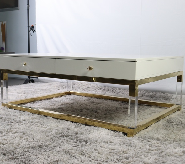 white-lacquer-2-drawer-coffee-table-acrylic-legs-gold-base