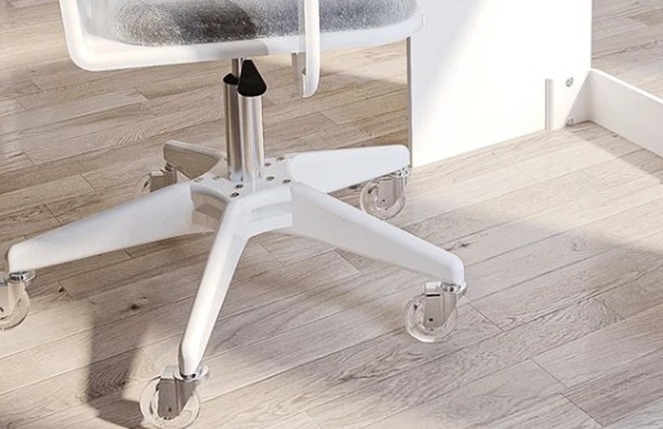 white-office-chair-caster-base-detail